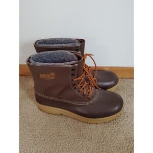 Kamik Canada Insulated Duck Boots Men 13 Brown Waterproof Hunting Winter 90s/Y2K